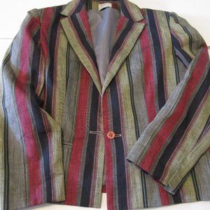 Vintage Original Women's Hooper Associates button down blazer size 14 EUC